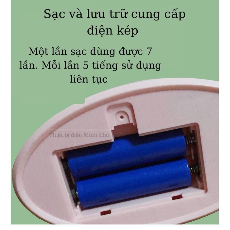 Quạt tích điện để bàn đèn Led