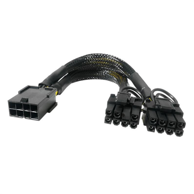 Phong cách mới nhất của card đồ họa nguồn máy tính lớn công suất cao 8Pin để tăng gấp đôi cáp truyền 8P đầu ma thuật 6 + 2 cáp mở rộng một điểm hai