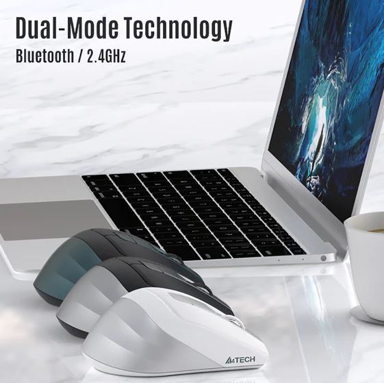 Chuột quang không dây 2.4Ghz &amp; Bluetooth A4TECH FB35C Hàng Chính Hãng