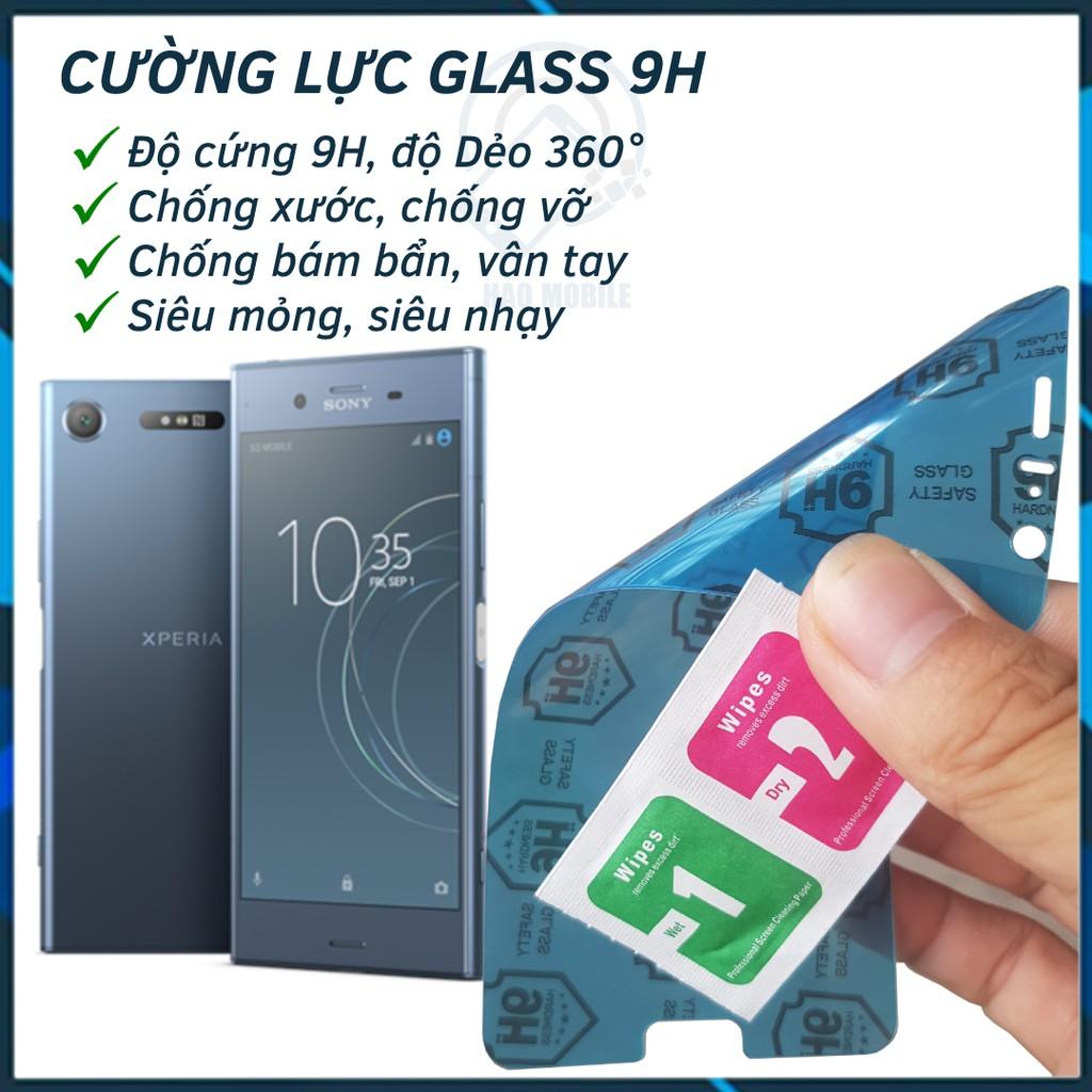Dán cường lực dẻo nano 9H mặt trước và sau dành cho Sony XZ1