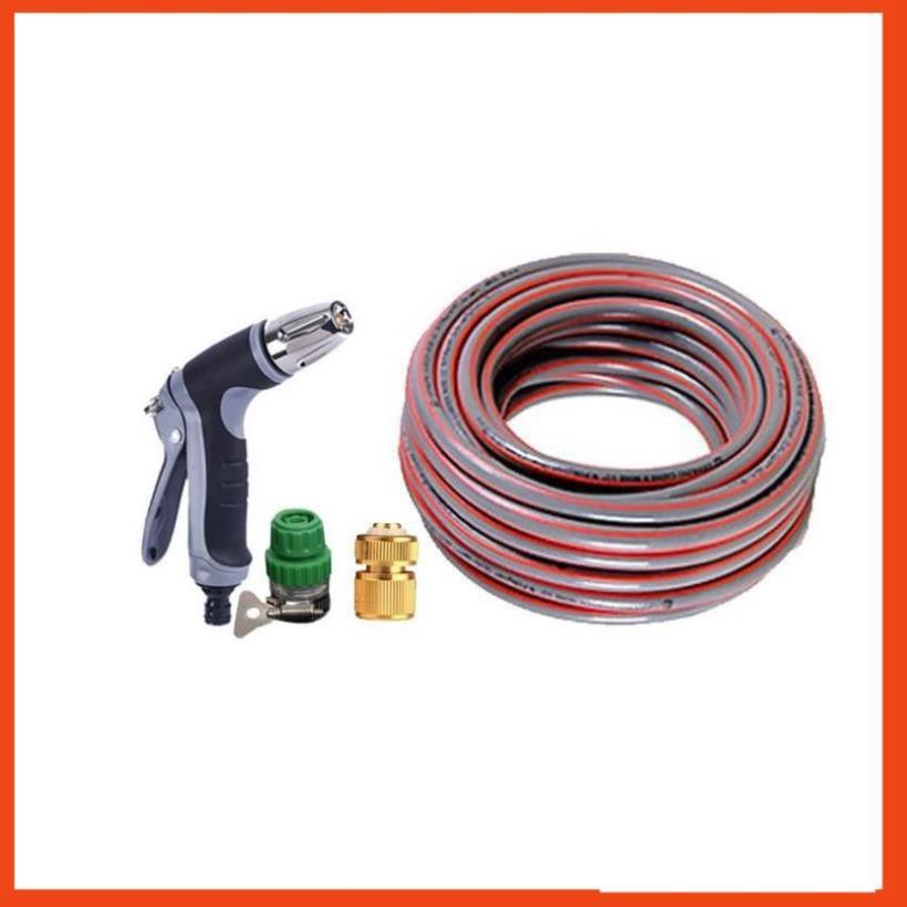 Bộ dây vòi xịt nước rửa xe,tưới cây tăng áp 3 lần 20m 206817