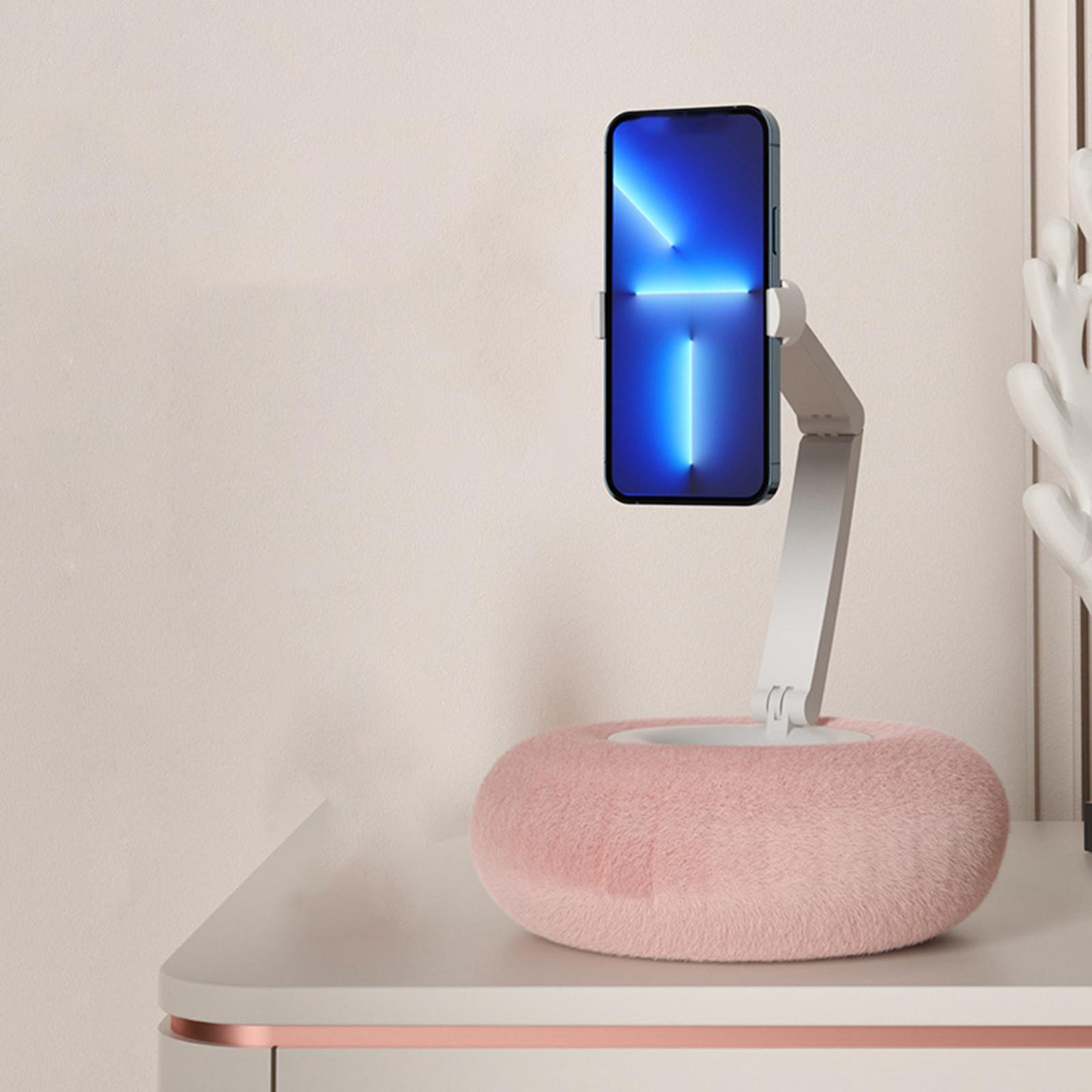 Mobile Phone Holder Cushion Stand Clip Clamp for NightStand Office Decor