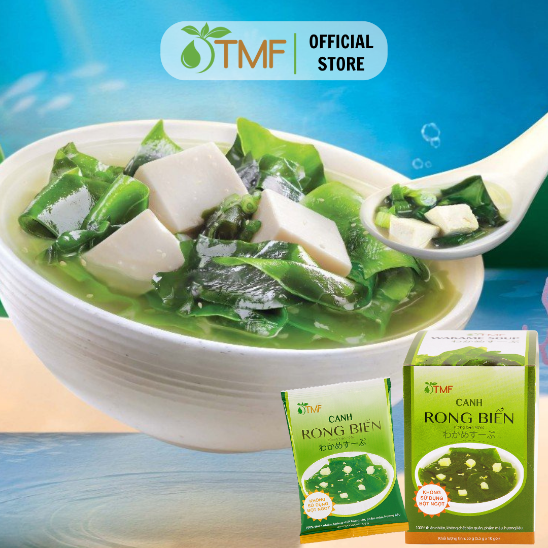 Thùng 12 hộp canh rong biển đậu hũ - TÂM MINH FOODS
