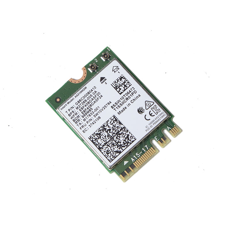 Card WIFI Intel WIFI 6E AX210 sử dụng cho laptop hỗ trợ 3 băng tần tích hợp Bluetooth 5.2 - Hàng nhập khẩu