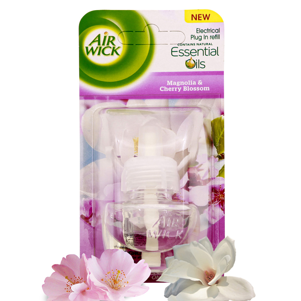 Lọ tinh dầu thiên nhiên Air Wick Magnolia &amp; Cherry Blossom 19ml QT003274 - hoa mộc lan