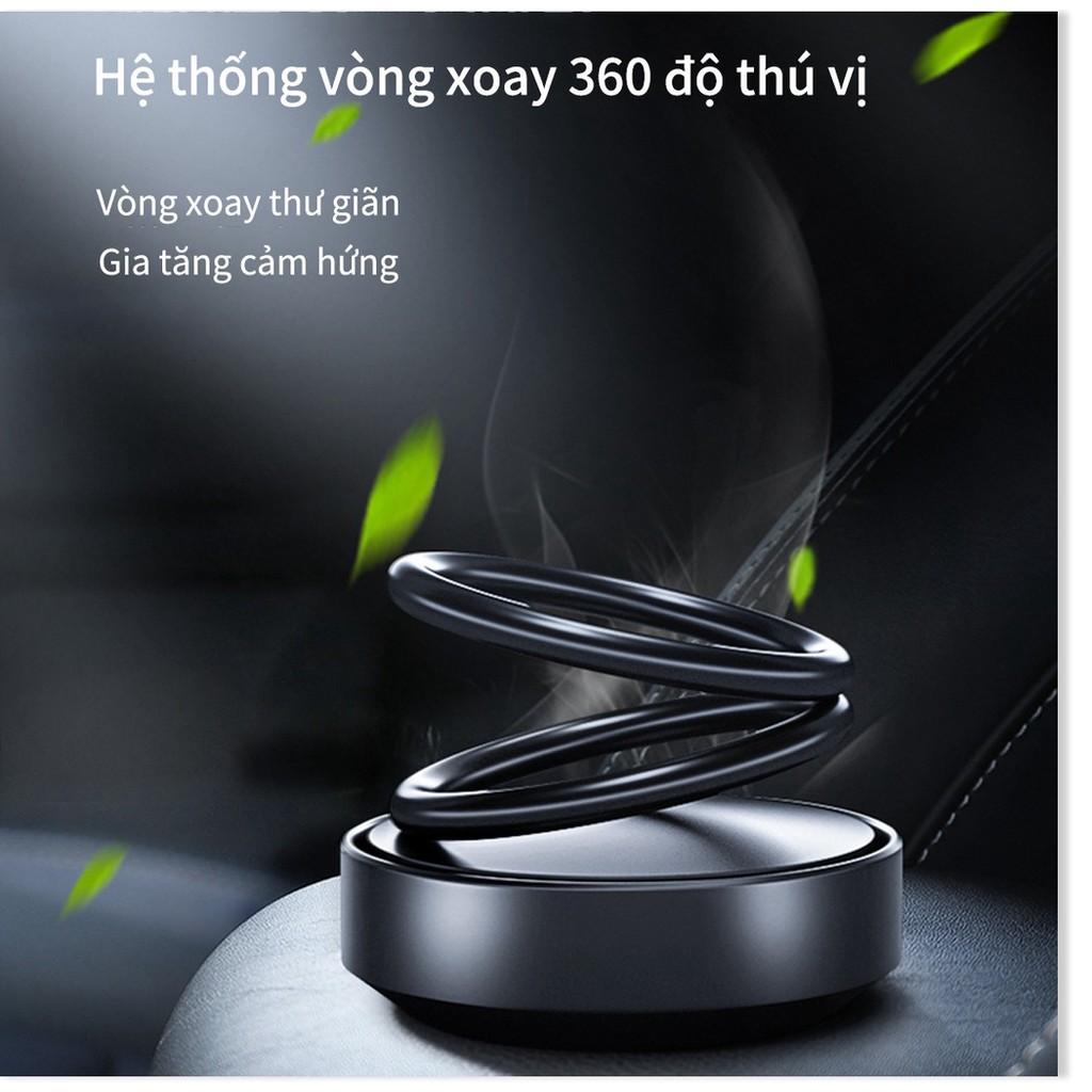 Dụng cụ khử mùi ô tô với miếng hương liệu cao cấp, thiết kế vòng xoay khếch tán mùi hương tự động