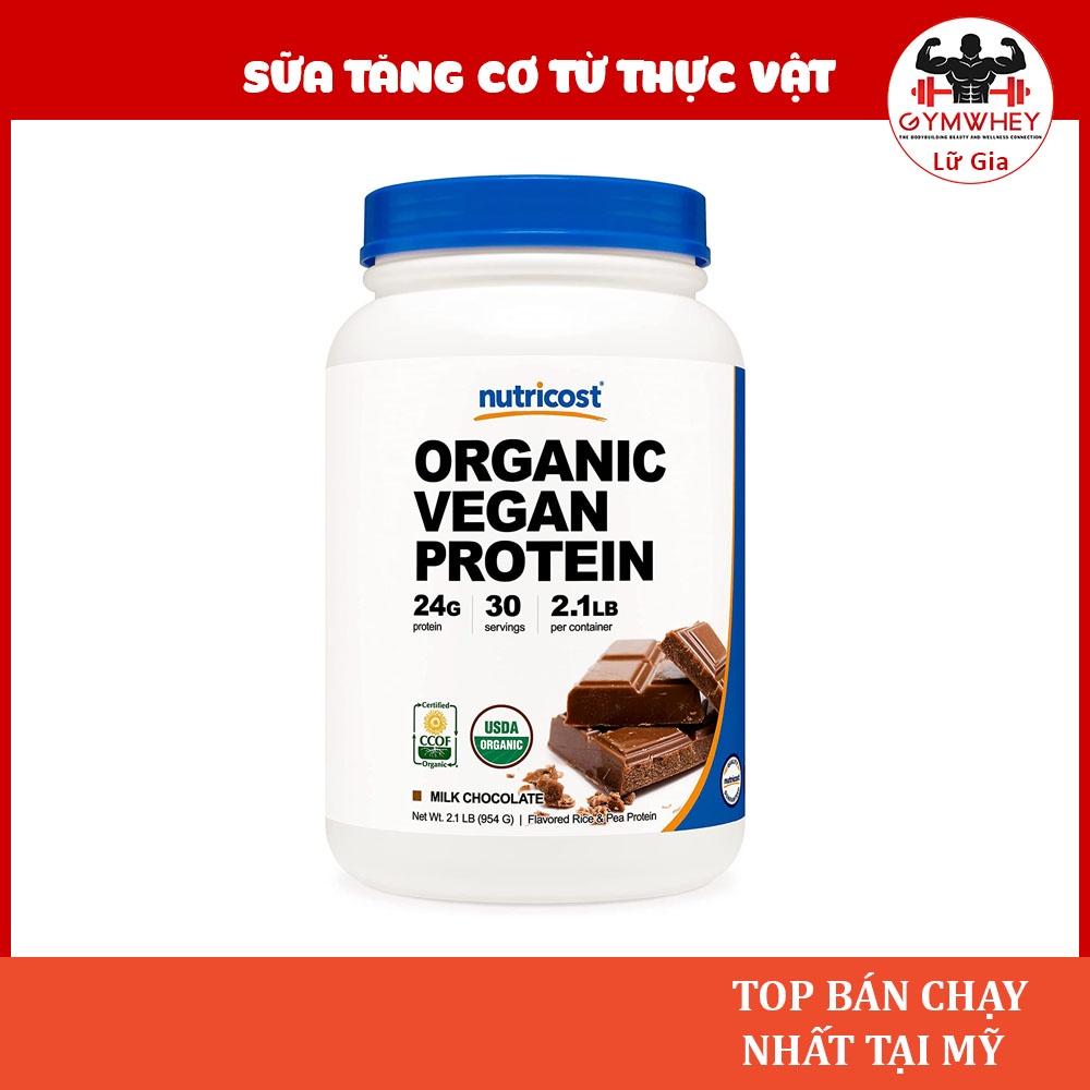 Nutricost Organic Vegan Protein 2Lbs Sữa Dinh Dưỡng Bổ Sung Protein Thực Vật Thích Hợp Cho Người Ăn Chay