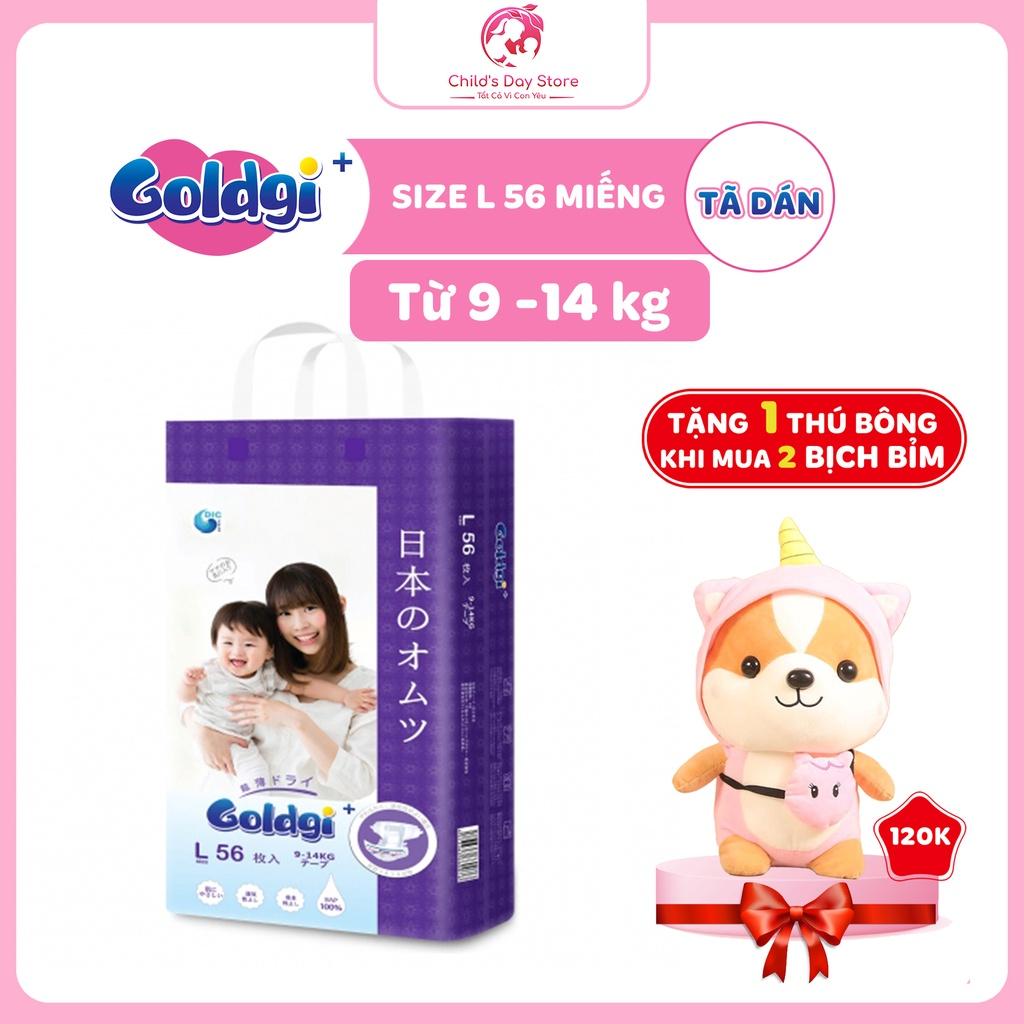 Bỉm GOLDGI Nhật -Tã Dán Các Size S84/M66/ L56. Childs_day