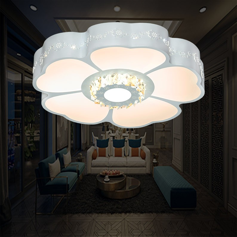 Đèn áp trần hiện đại hình bông hoa, LED 3 màu, trang trí phòng khách ML1093