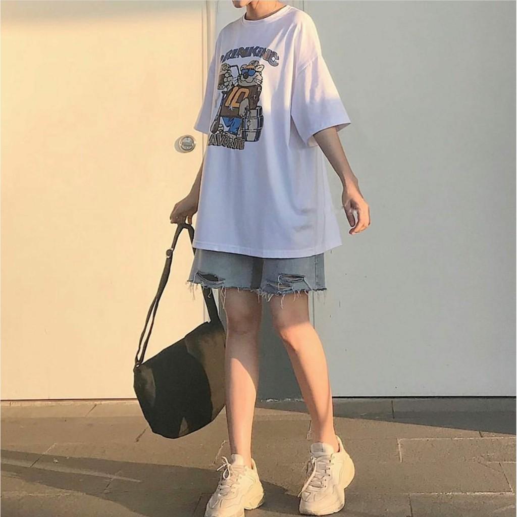 Quần Short Jean Ngố M O N Unisex ️/Nam nữ unisex ️ Jaystoree