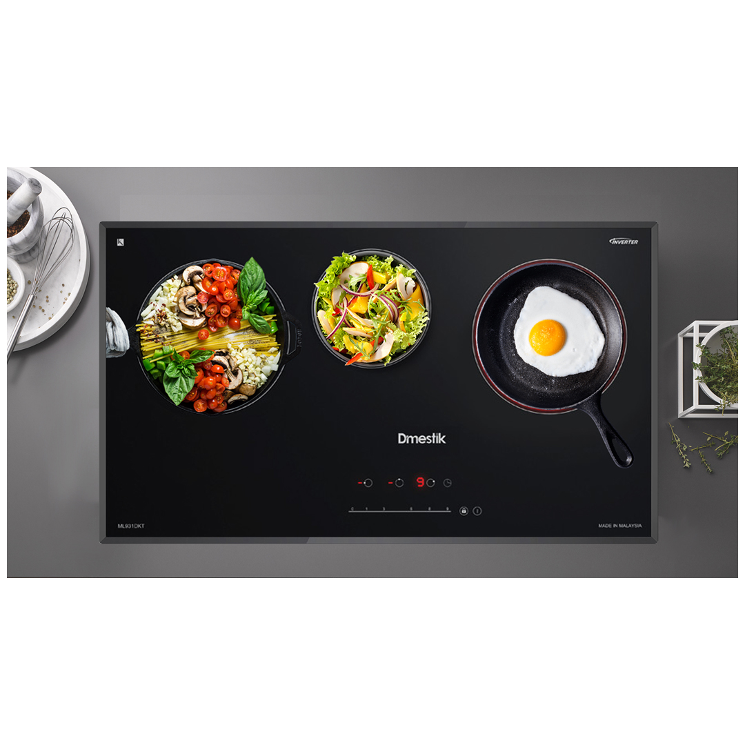 Bếp từ hồng ngoại D'mestik ML931 DKT ba vùng nấu - Hàng Chính Hãng