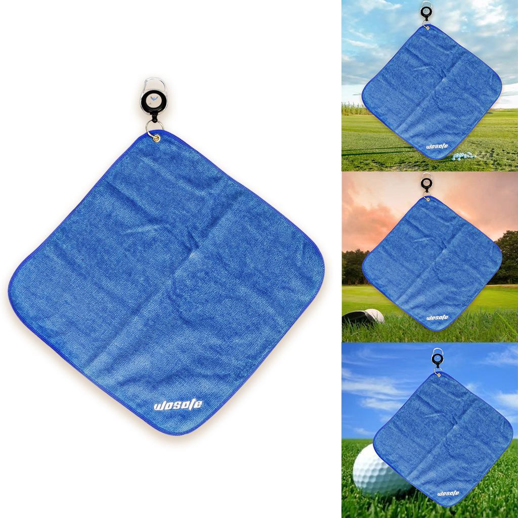 30x30cm Microfiber Golf Towel Sweat-absorbent Wiping Cloth Sports Blue