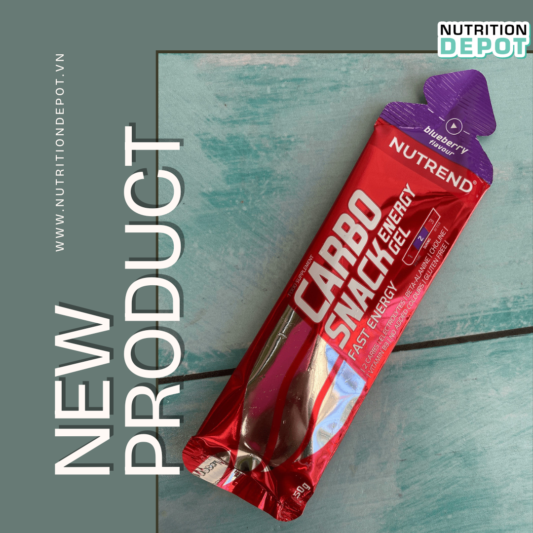 Gel nạp năng lượng tức thì Nutrend Carbosnack Fast Energy Gel (18 gói x 50g) - Nutrition Depot VN