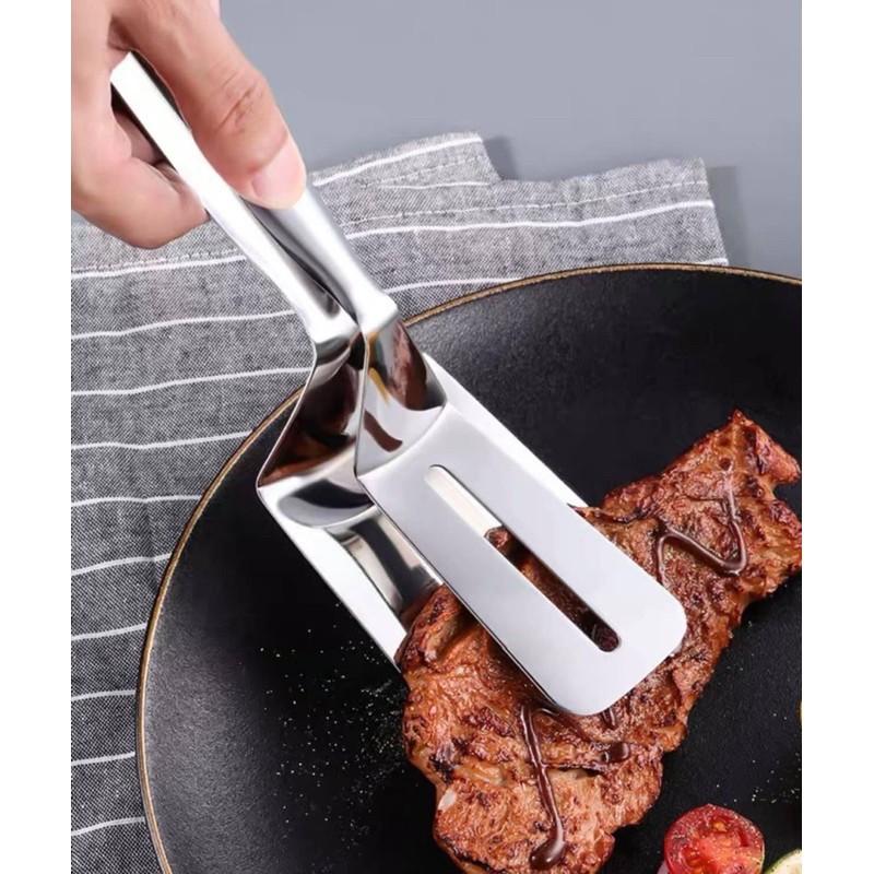 Kẹp inox gấp thức ăn nóng