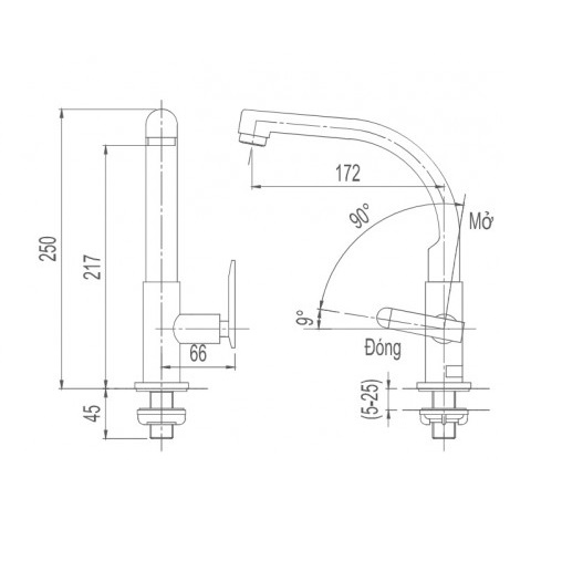 Vòi rửa bát cao cấp-SFV-29