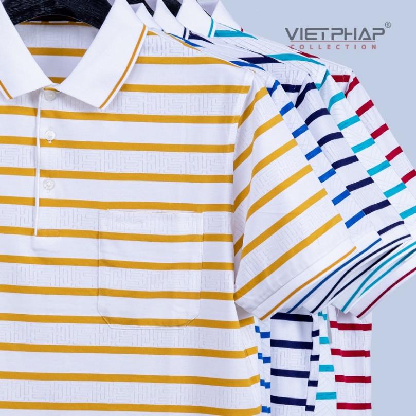 [SALE UP TO 50%] Áo Thun Dệt Cao Cấp VIỆT PHÁP/ Form Luxury- Chất liệu Cotton co giãn, thoáng mát 17181