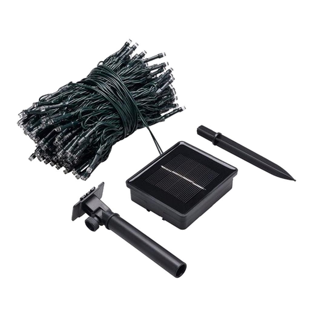 Solar Powered 200 Blue LEDs String Fairy Tree Light Outdoor Wedding Party
