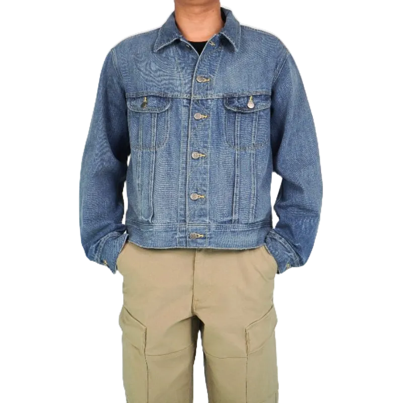 Áo bò nam siêu đẹp JK2 màu xanh nhạt, áo khoác jean nam phong cách, chất vải Jean cotton cao cấp thương hiệu Samma Jeans