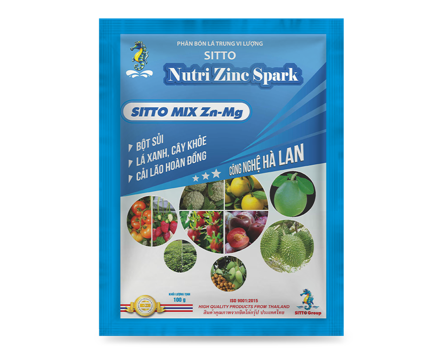 Phân bón SITTO NUTRI ZINC SPARK 100G (SITTO MIX Zn-Mg)