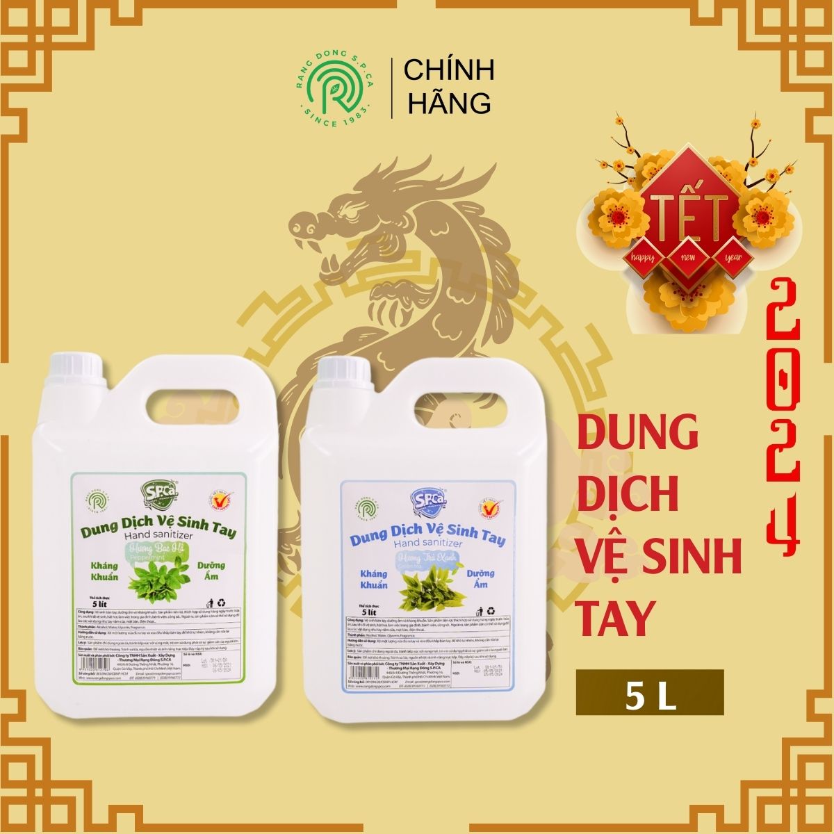 Dung dich vệ sinh tay S.P.Ca. 5 Lít 