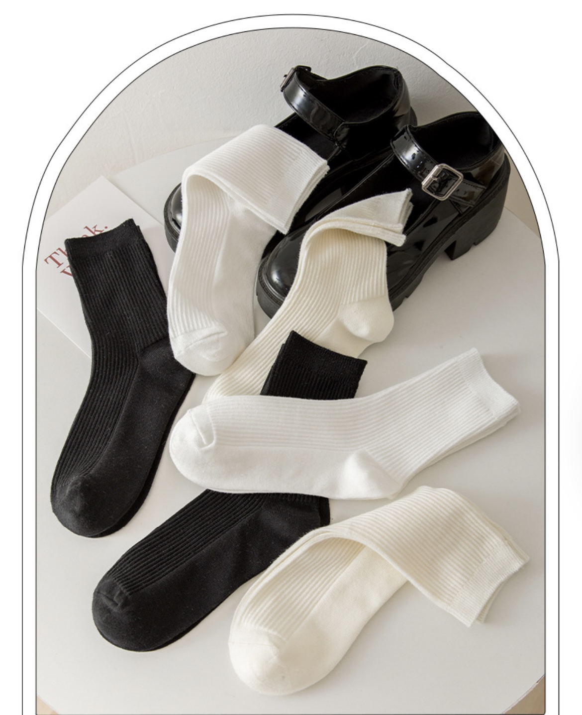 SET 5 ĐÔI TẤT VỚ NƠ NỮ DỄ THƯƠNG MÃ 55 DÀNH CHO NỮ