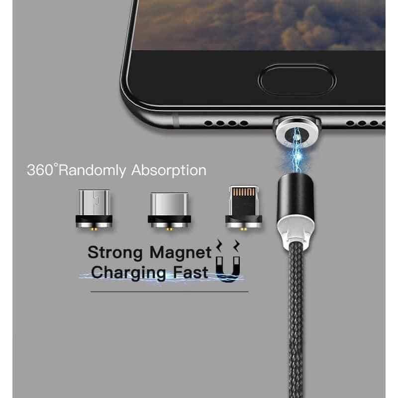 Cáp sạc từ hút nam châm đầu Iphone | micro USB | Type C