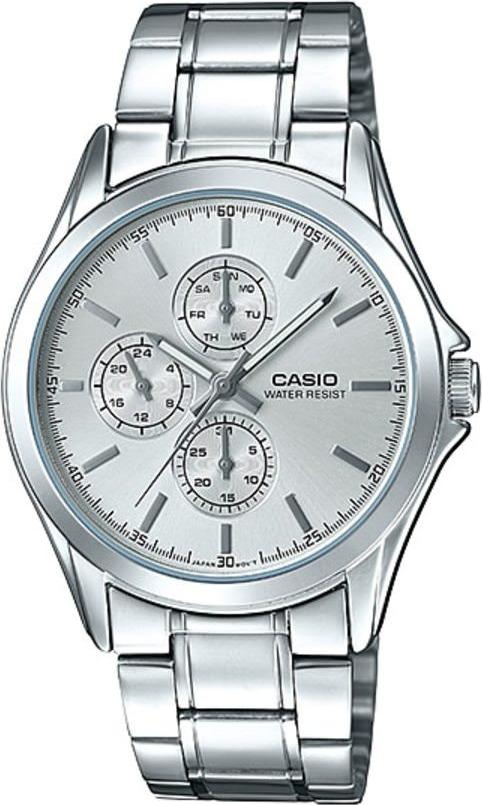 Đồng Hồ Nam Dây Thép  Casio MTP-V302D-7A - Trắng