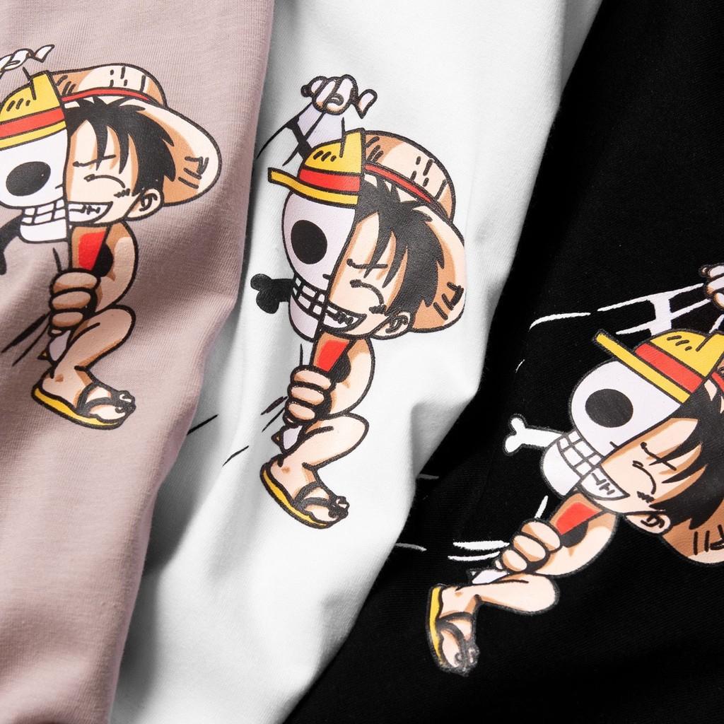 Áo Thun One Picece Luffy Hải Tặc Nam Nữ Unisex