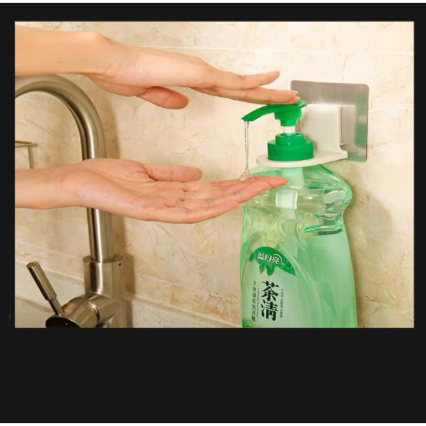 MÓC DÁN TREO BÌNH NƯỚC RỬA TAY, DẦU GỘI, SỮA TẮM…NHÀ VỆ SINH TIỆN DỤNG SP081432