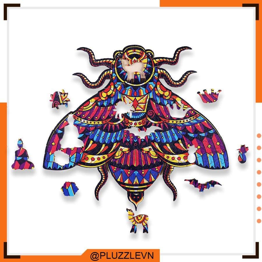 PLUZZLE Bộ xếp hình gỗ đồ chơi puzzle ghép hình con vật độc đáo – Con Ong - PZ069