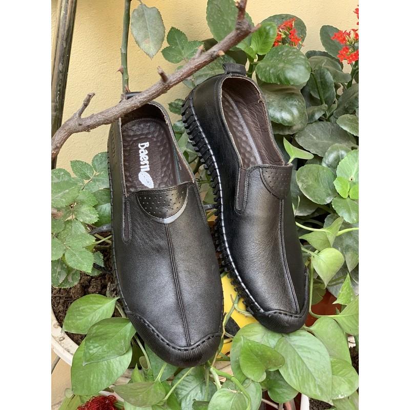 Giầy mọi lười nam siêu mềm Tomshoes, cam kết da thật 100%