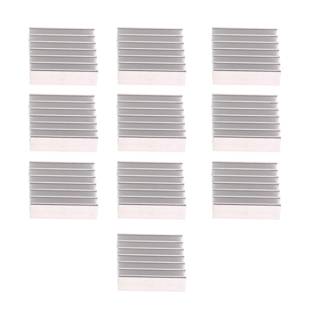 10pcs Aluminum Heatsink Cooler Board Cooler Cooling LED/IC Heat Sinks