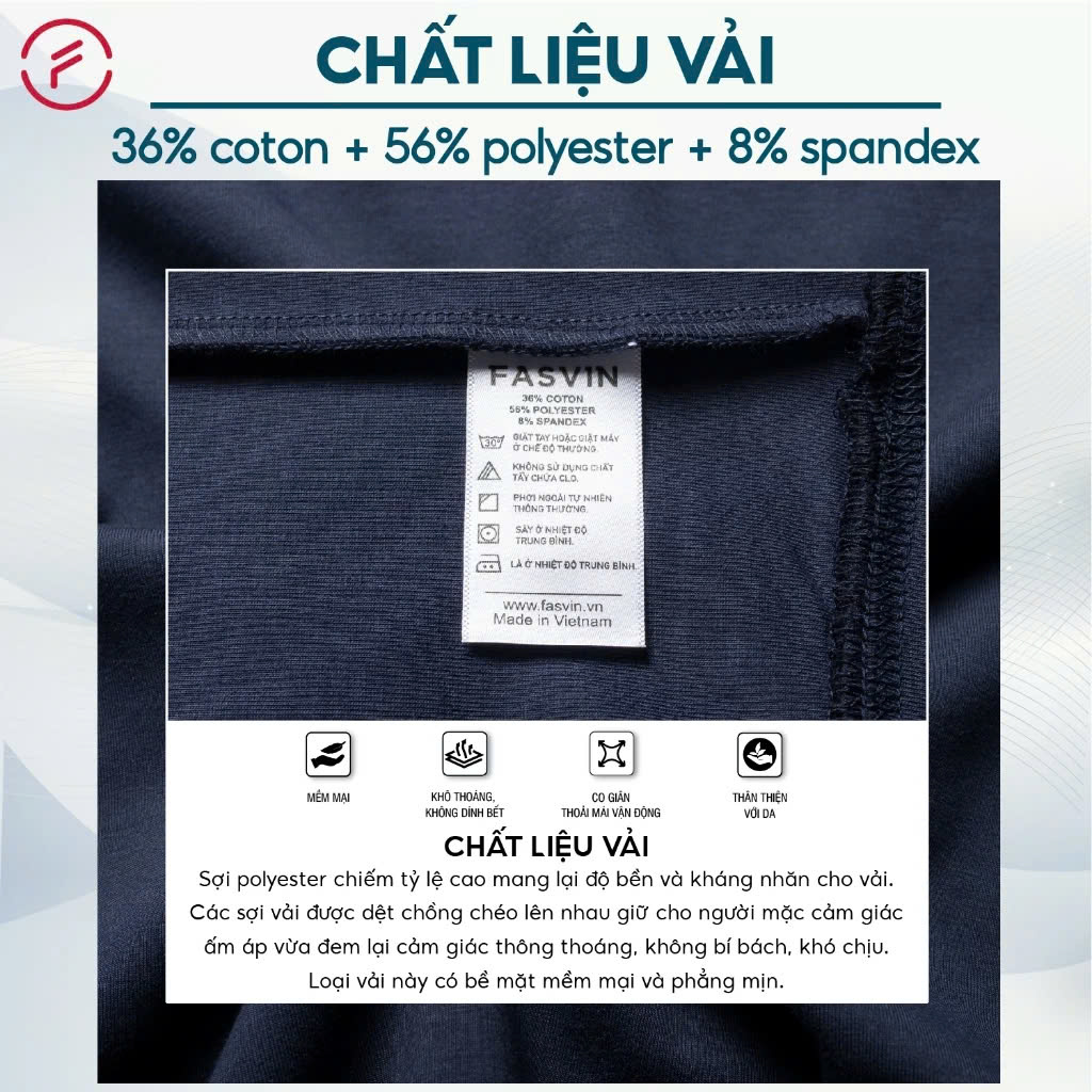 Áo Nỉ Sweater Fasvin AD24645.HN chất nỉ bông mềm mại co giãn thoải mái ấm áp