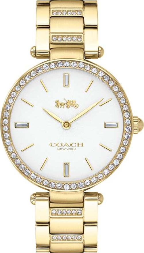 Đồng Hồ Nữ Đính Swarovski Dây PVD Coach 14503093 (34mm) - Vàng