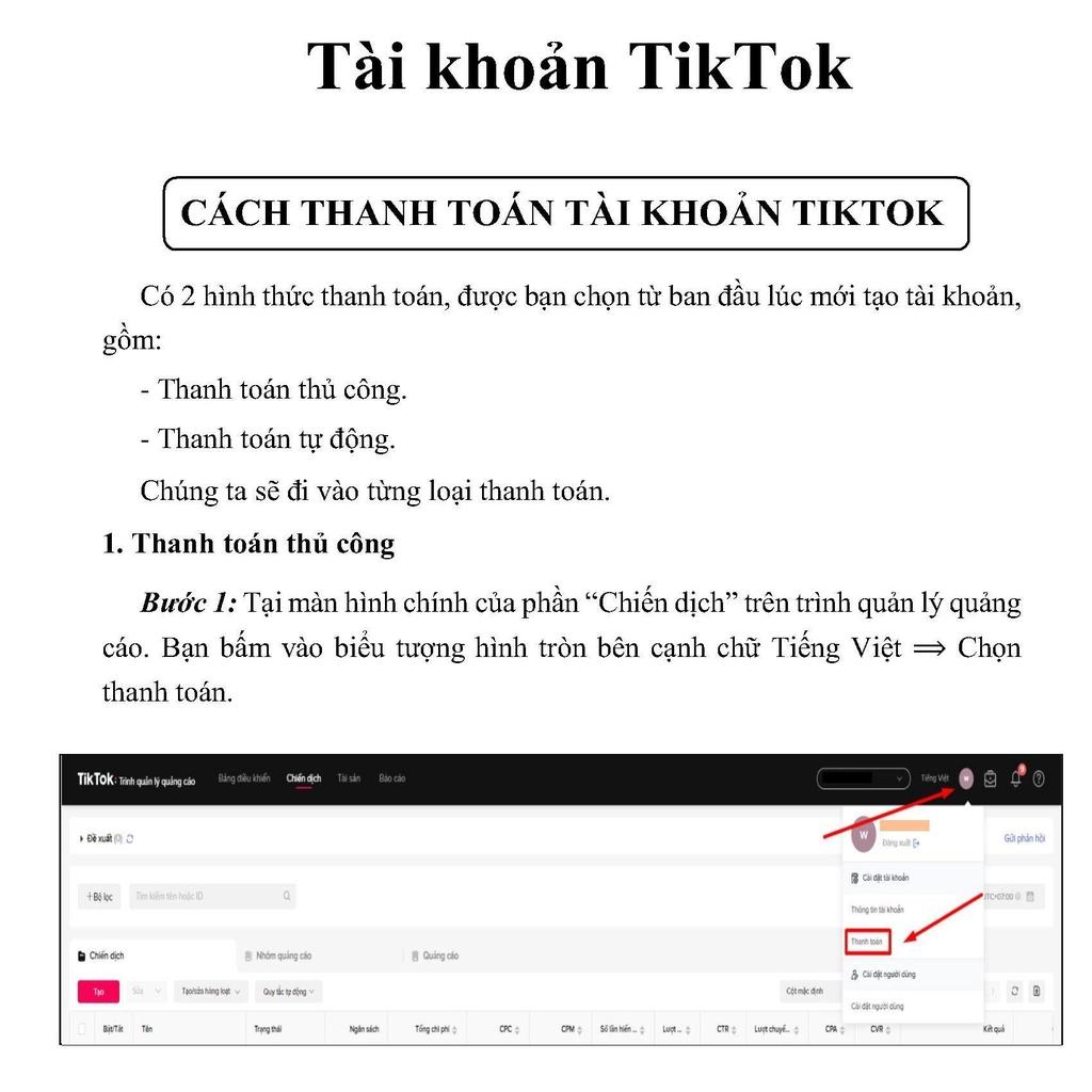 Sách công thức TikTokk Ads 1000 đơn