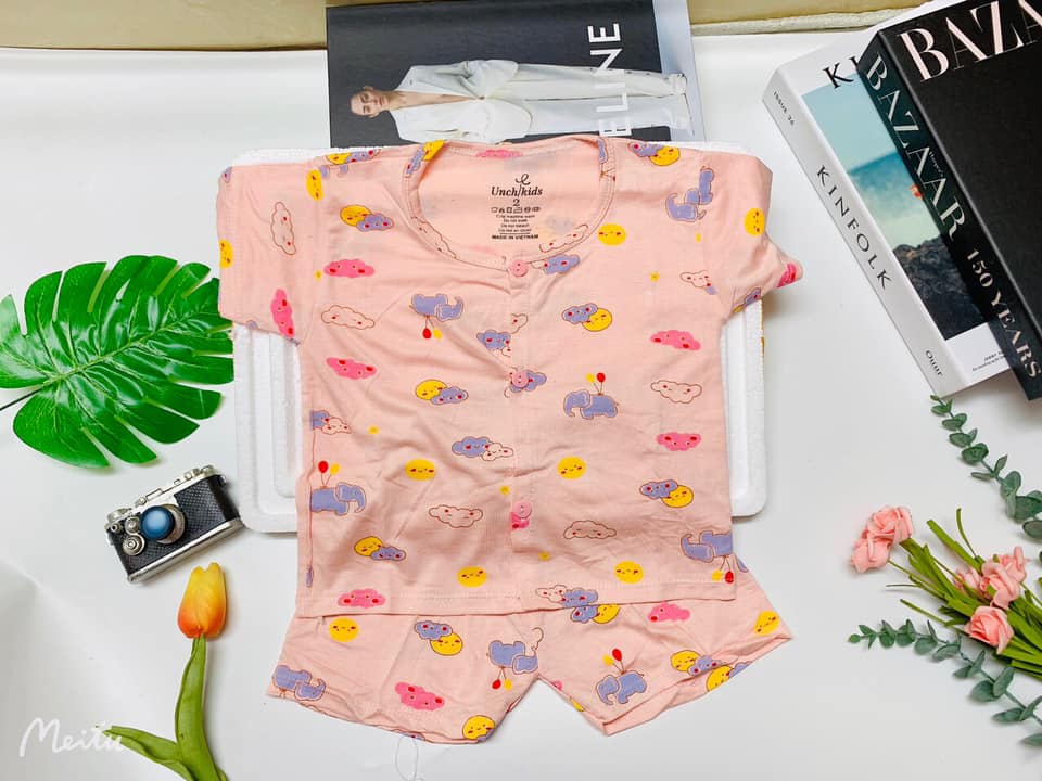 Bộ THUN LẠNH UNCHI CAO CẤP Cho Bé (tặng kèm 1 áo coton cùng size