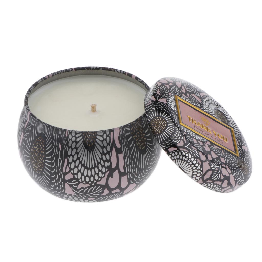 Scented Candles, Wax Soy Candles in Portable Metallic Tins, Strongly Scented for Aromatherapy, Option and Portable Travel Supplies
