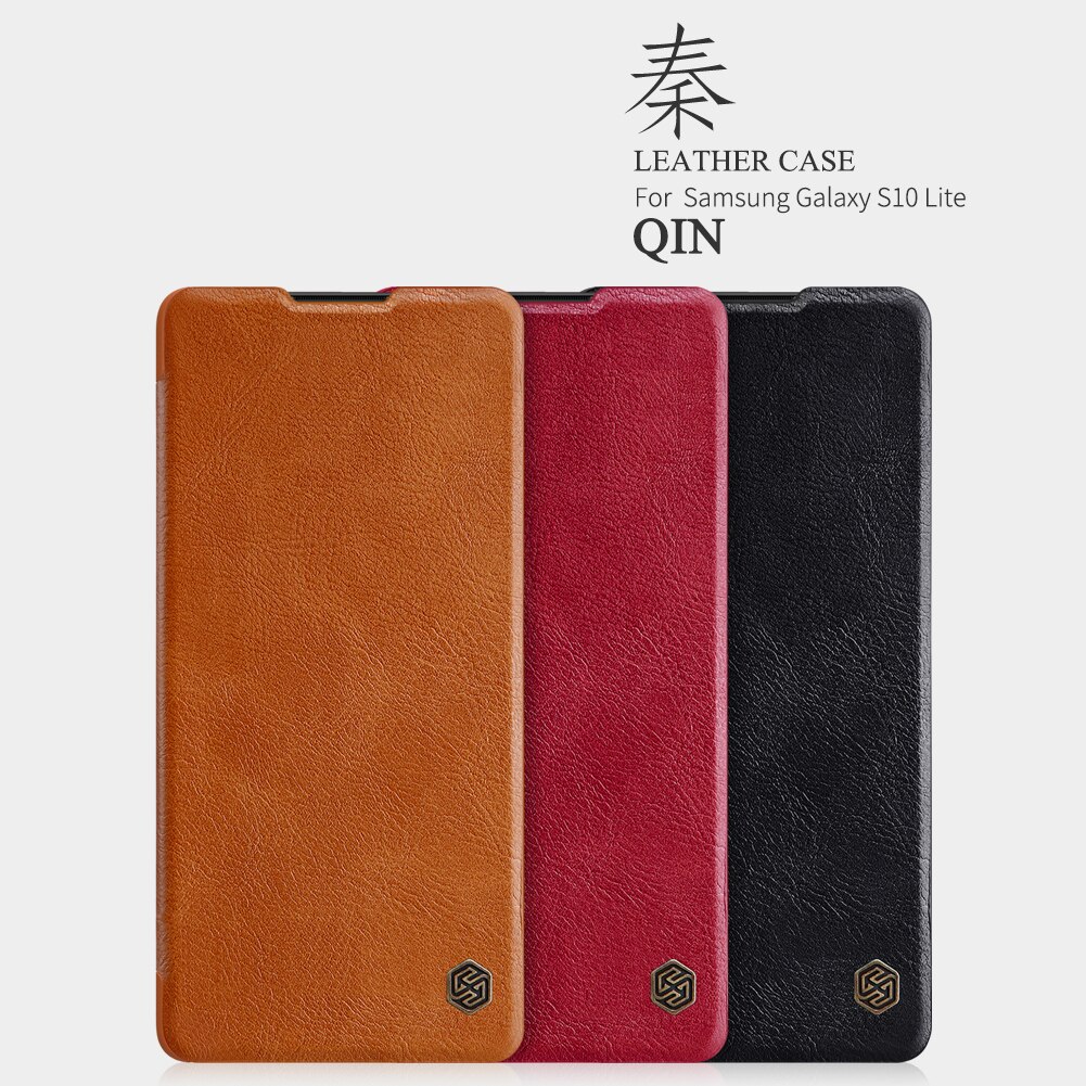 Bao da Nillkin Qin dành cho Galaxy S10 Lite - Hàng chính hãng