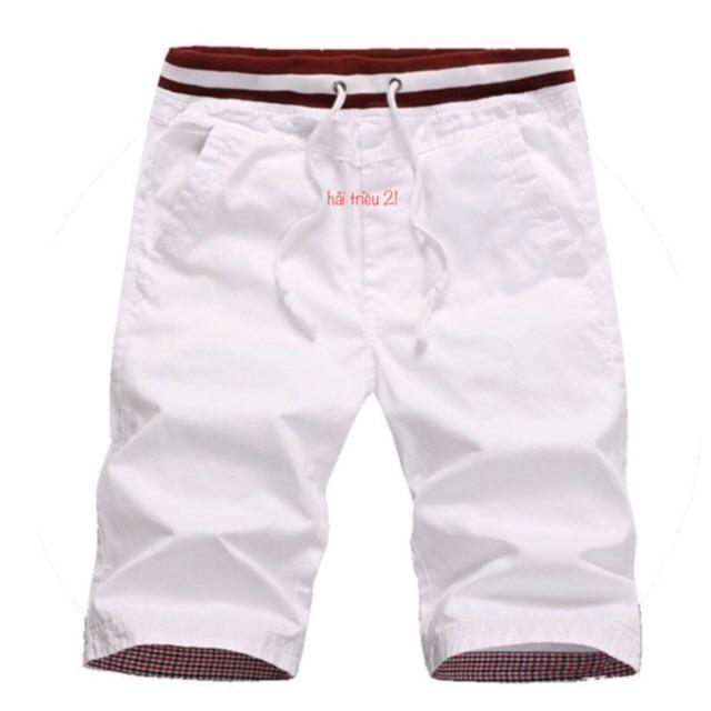 Quần short kaki nam lưng thun sai 28--34