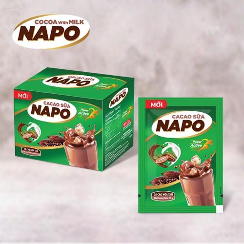 Cacao hòa tan sữa đá Napo Napoli Coffee 22g/gói - Cung cấp năng lượng cho buổi sáng