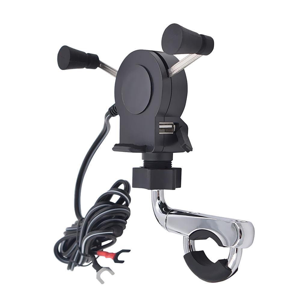 Universal Motorcycle Cell Phone Holder Mobile Phone Bracket Handlebar Mount
