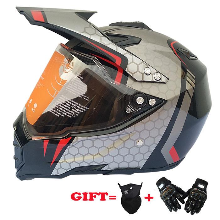Khuyến mại motocross mũ bảo hiểm đua mũ bảo hiểm mũ bảo hiểm đầy đủ xe máy mũ bảo hiểm bốn mùa mũ bảo hiểm miễn phí găng tay mặt nạ