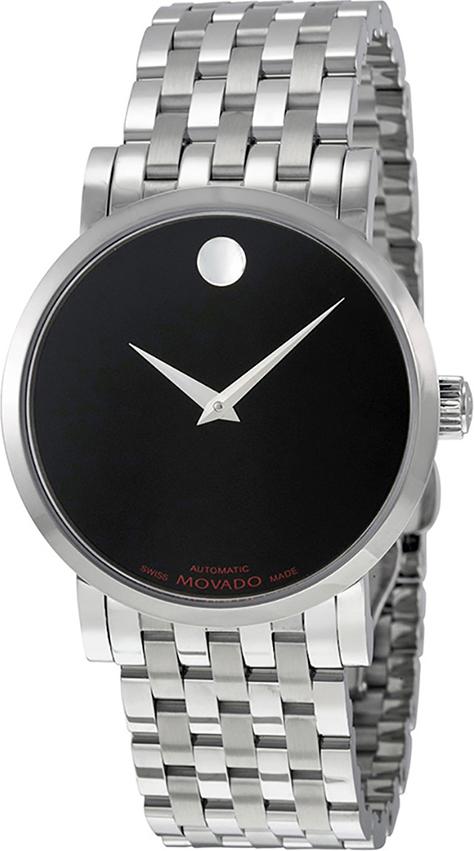 Đồng Hồ Nam Dây Kim Loại Movado 0606115 (38mm) - Mặt Đen