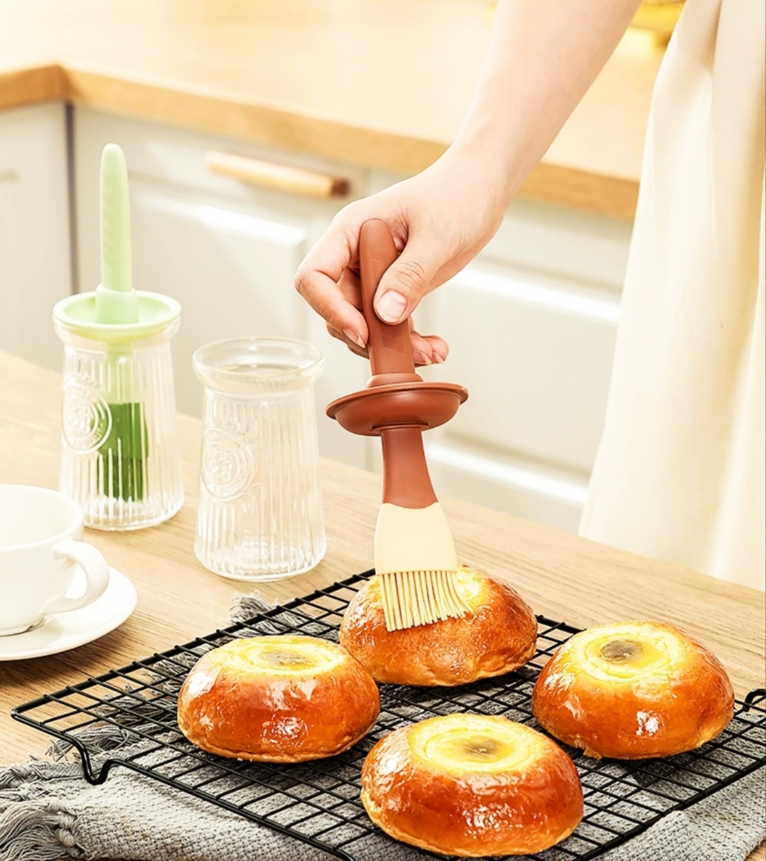Bộ Chổi quét đồ dầu ăn, đồ nướng 2 in 1 Dành cho Nhà Hàng Nhà bếp Quán Ăn