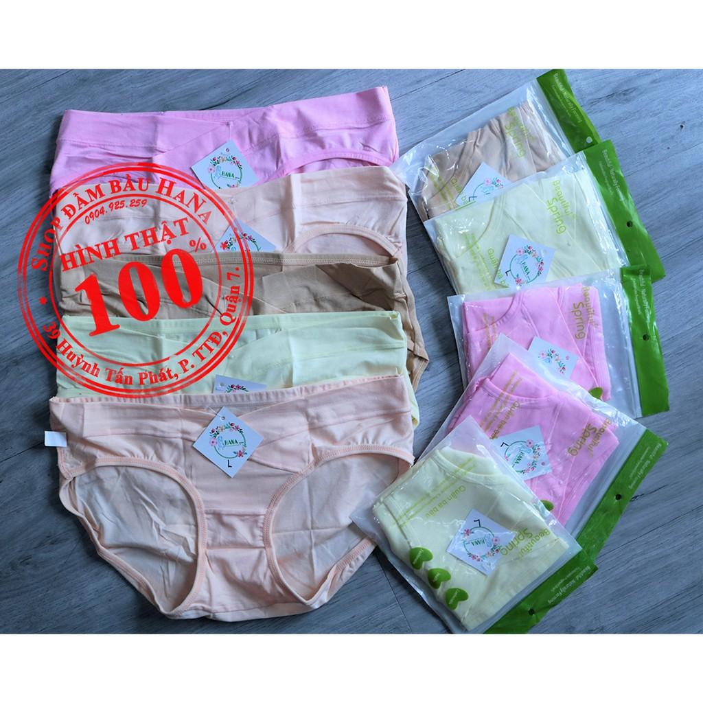 COMBO 5 QUẦN LÓT BẦU CẠP CHÉO 100% COTTON