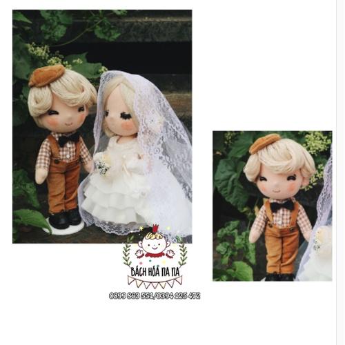 Đồ trang trí thêu tay Trung Quốc / DIY GÓI NGUYÊN LIỆU búp bê thêu tay CÔ DÂU CHÚ RỂ / DOLL HANDMADE- BÁCH HÓA NA NA