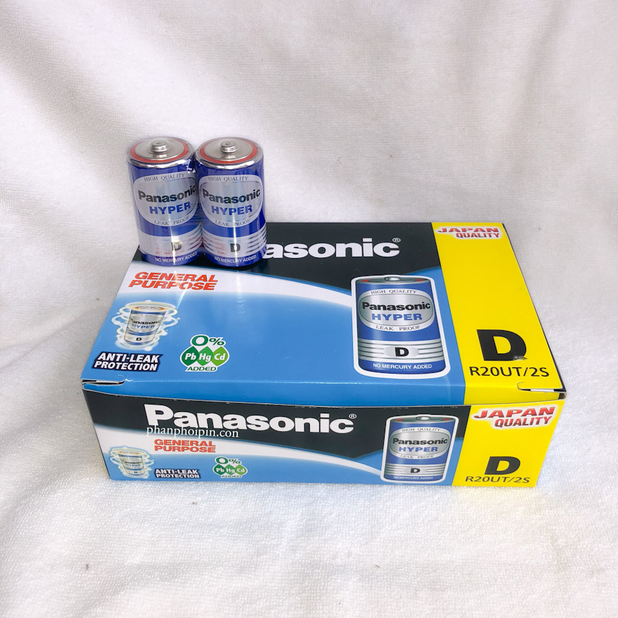 1 hộp gồm 12 vỉ pin đại Panasonic Hyper R20UT/2S