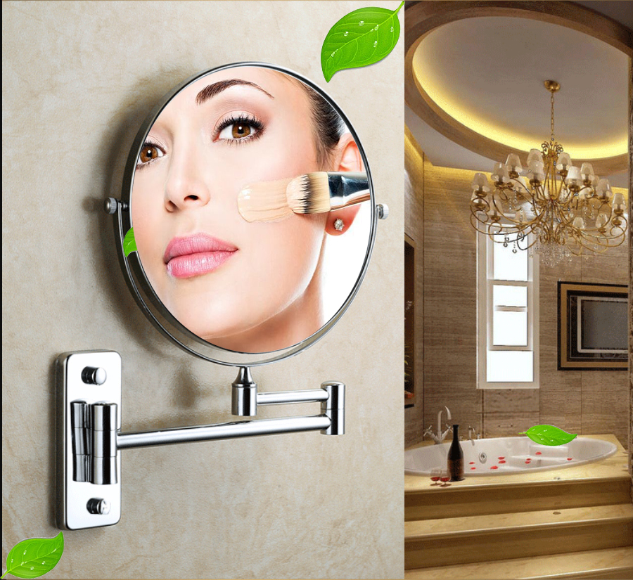 Gương xoay phóng đại 360 độ treo tường dùng treo phòng tắm, phòng ngủ..