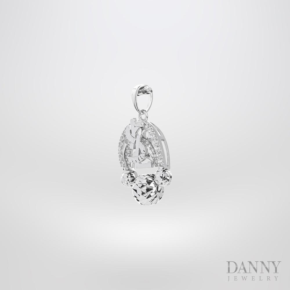 Mặt Dây Chuyền Nữ Bạc 925 Danny Jewelry Xi Bạch Kim DI4GZ020