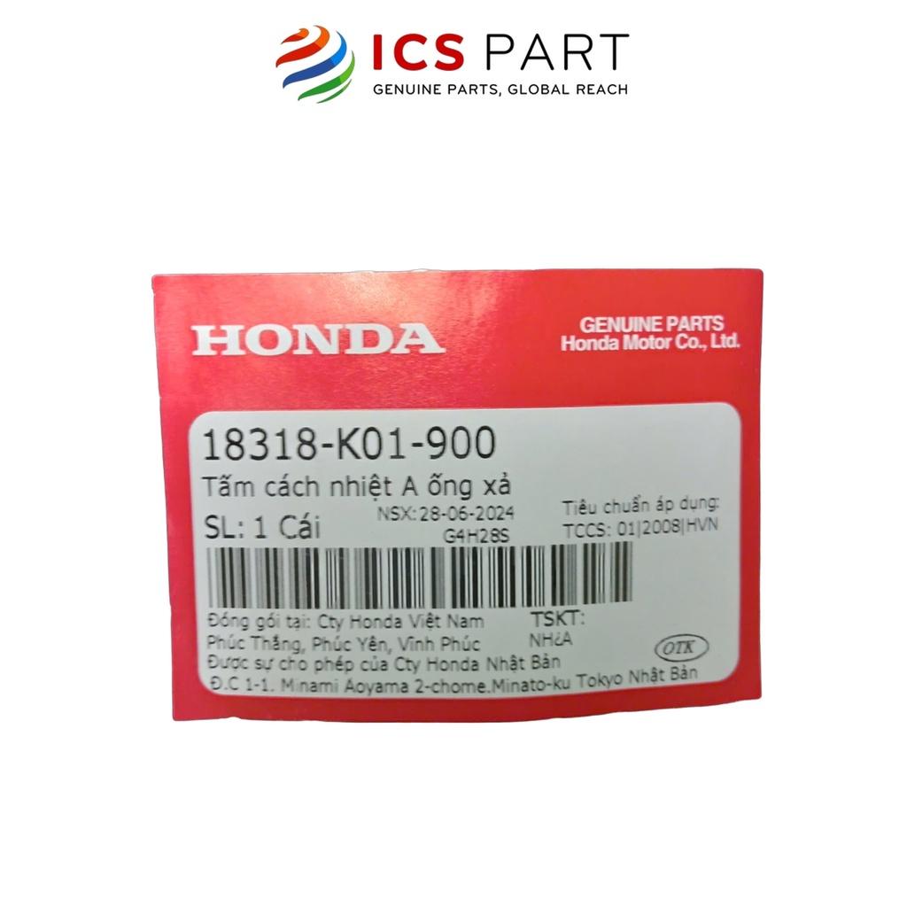 Ốp Pô (Chắn Nhiệt Ống Xả) HONDA Sh 125 / Sh 150 Trong Đen (18318K01900)